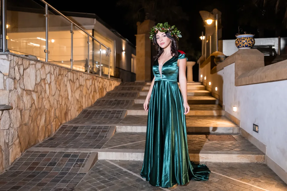 Ritratto di laurea sulla scalinata